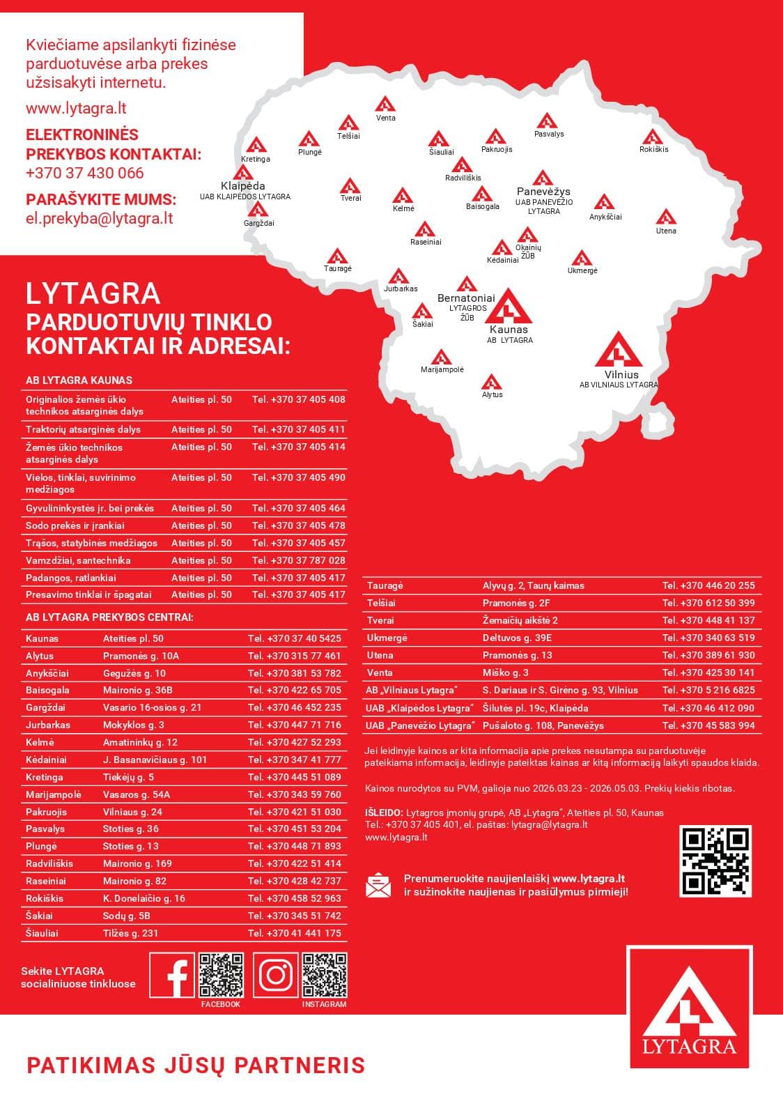 Lytagra - Lytagra Pavasario akcijų leidinys | 2026-03-23 - 2026-05-03 12 puslapis