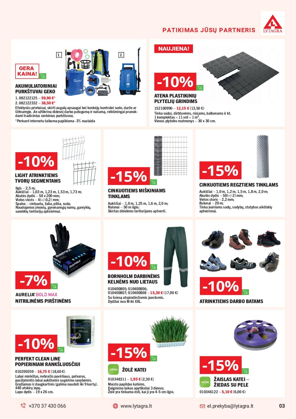 Lytagra - Lytagra Pavasario akcijų leidinys | 2026-03-23 - 2026-05-03 3 puslapis