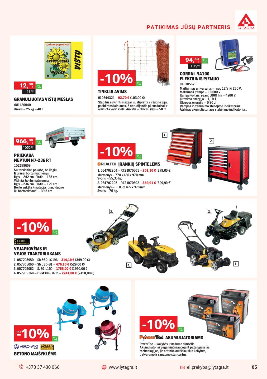 Lytagra - Lytagra Pavasario akcijų leidinys | 2026-03-23 - 2026-05-03 5 puslapis