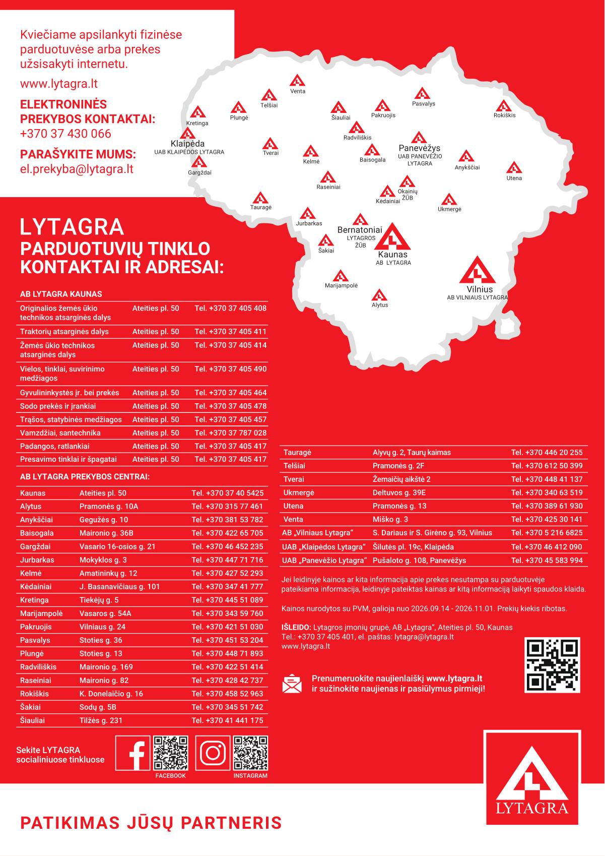 Lytagra - Lytagra Rudens akcijų leidinys | 2026-09-14 - 2026-11-01 12 puslapis