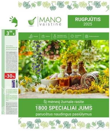 Mano vaistinė - Mano vaistinė akcijų leidinys | 2025-08-01 - 2025-08-31 2025-08-01 – 2025-08-31