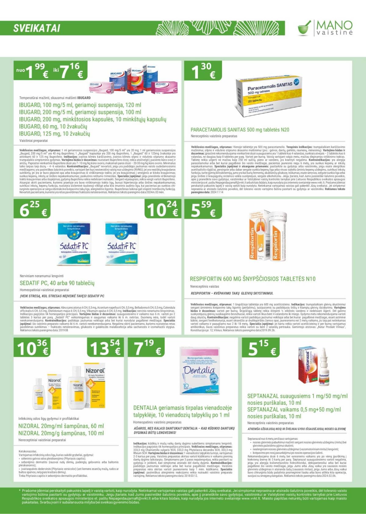 Mano vaistinė - Mano vaistinė akcijų leidinys 2025-12-01 - 2025-12-31 3 puslapis