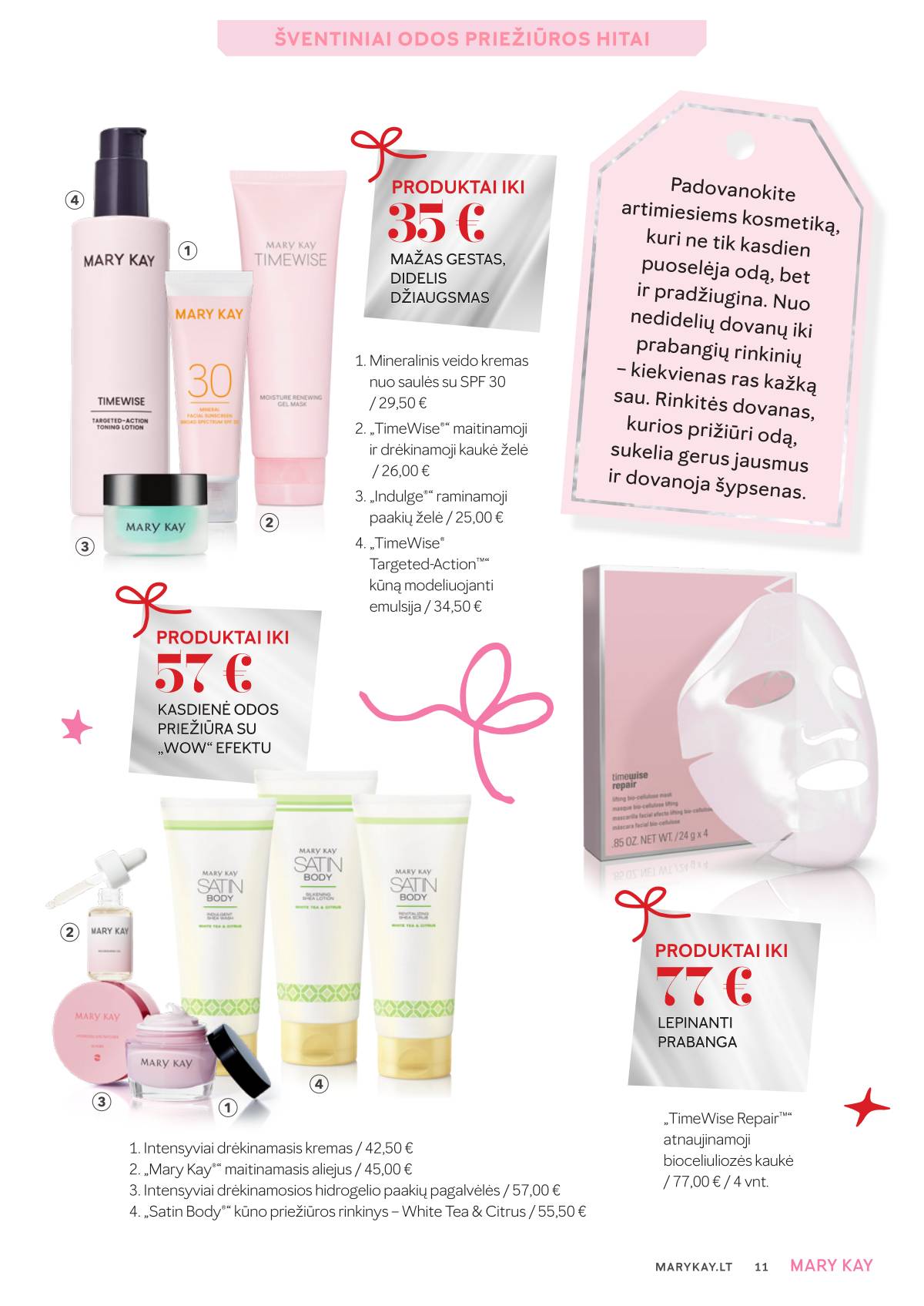 MARY KAY - Mary Kay Dovanų katalogas | 2025-11 11 puslapis