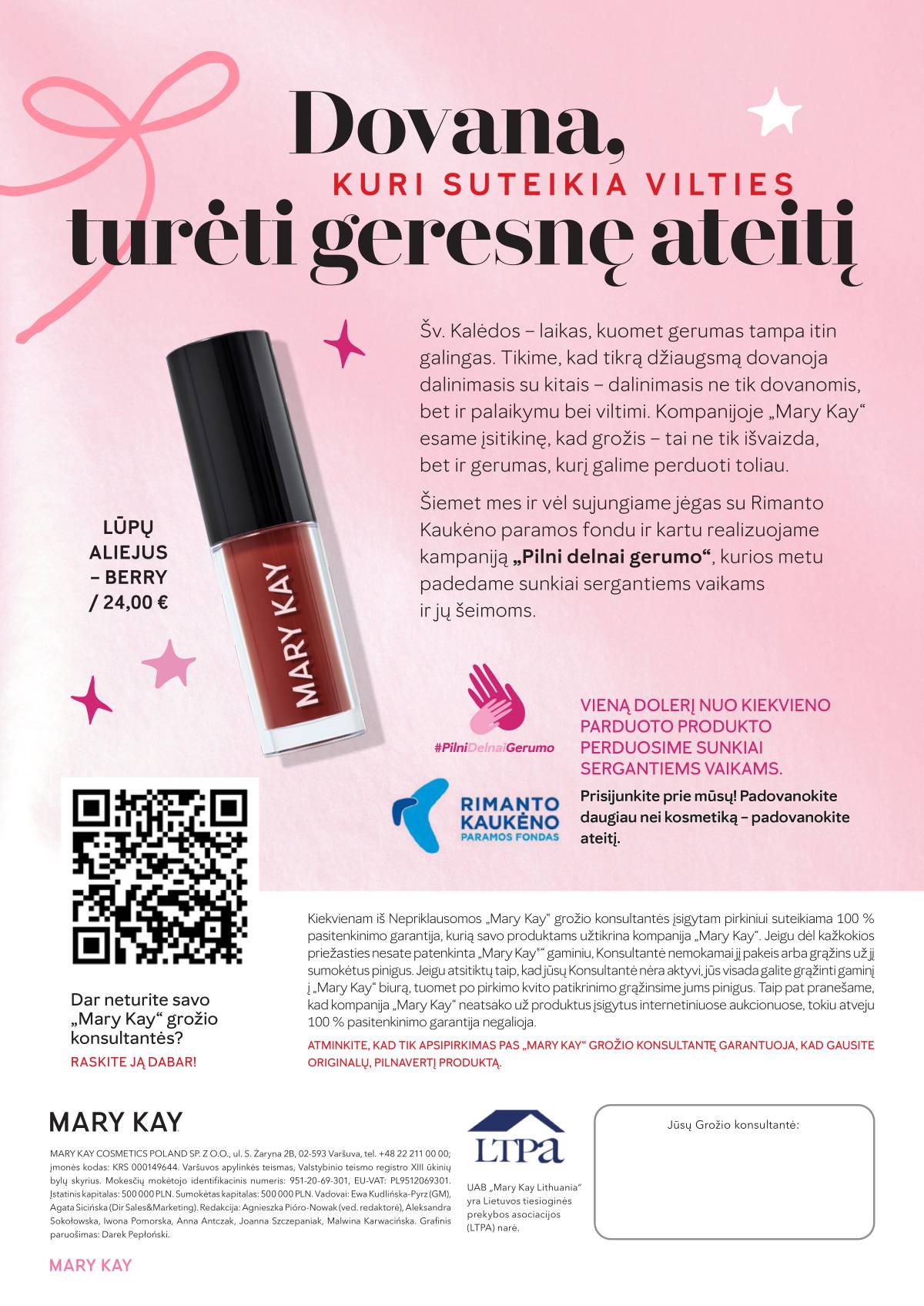 MARY KAY - Mary Kay Dovanų katalogas | 2025-11 16 puslapis