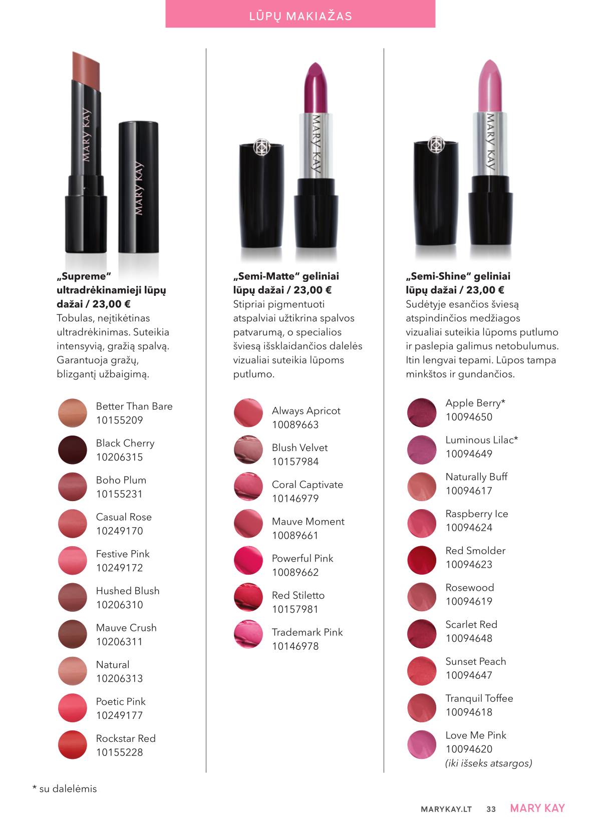 MARY KAY - TheLOOKFall 33 puslapis