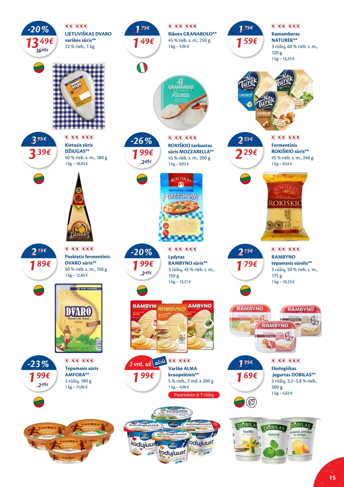 Maxima 'MAXIMA kaininis leidinys Nr. 50–51' 15 puslapis