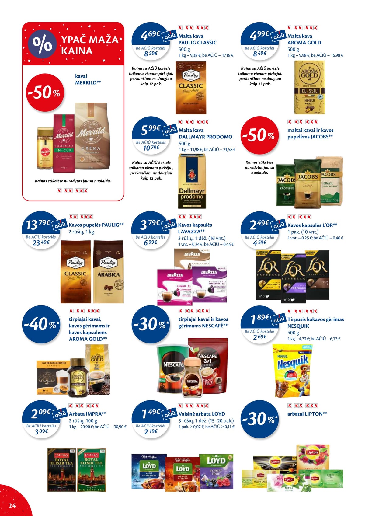 Maxima 'MAXIMA kaininis leidinys Nr. 50–51' 24 puslapis