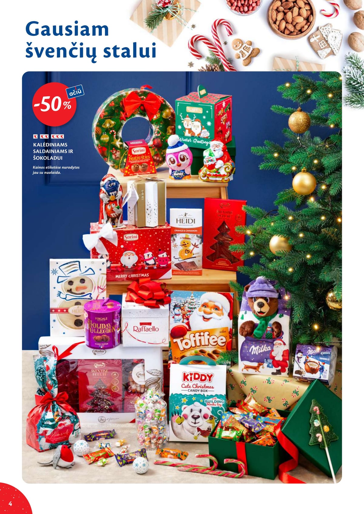 Maxima 'MAXIMA kaininis leidinys Nr. 50–51' 4 puslapis