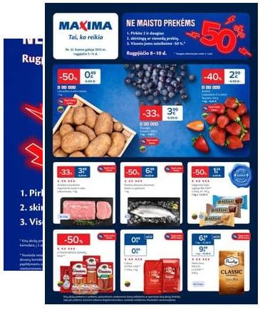 Maxima - Naujausias Maxima akcijų leidinys | 2025-08-05 - 2025-08-11 2025-08-05 – 2025-08-11
