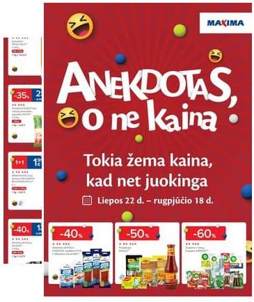 Maxima - Anekdotas, o ne kaina 2025-07-22 – 2025-08-18