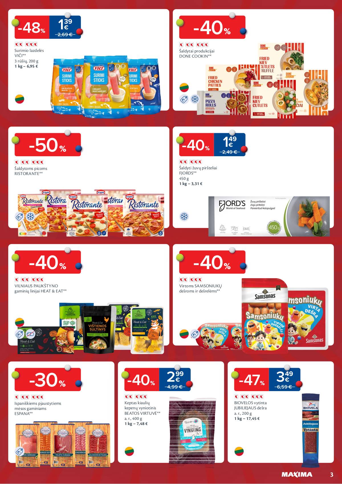 Maxima - Maxima "Anekdotas, o ne kaina" leidinys | 2025-08-19 - 2025-09-15 3 puslapis
