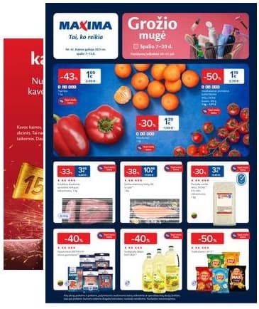 Maxima - Naujausias Maxima akcijų leidinys | 2025-10-07 - 2025-10-13 2025-10-07 – 2025-10-13