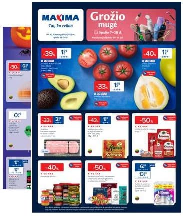Maxima - Naujausias Maxima akcijų leidinys | 2025-10-14 - 2025-10-20 2025-10-14 – 2025-10-20