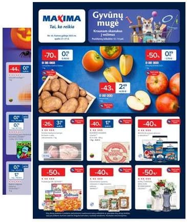 Maxima - Naujausias Maxima akcijų leidinys | 2025-10-21 - 2025-10-27 2025-10-21 – 2025-10-27