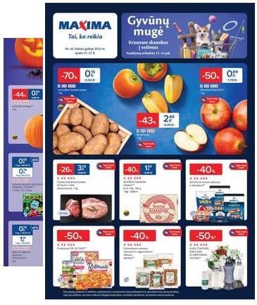 Maxima - Naujausias Maxima akcijų leidinys | 2025-10-21 - 2025-10-27 2025-10-21 – 2025-10-27