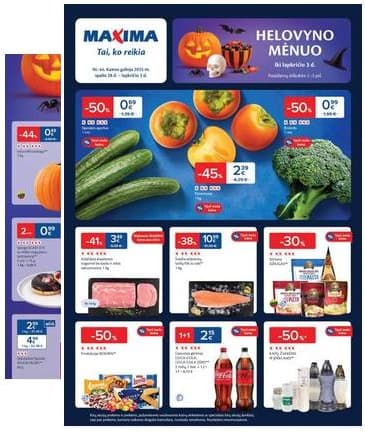 Maxima - Naujausias Maxima akcijų leidinys | 2025-10-28 - 2025-11-03 2025-10-28 – 2025-11-03
