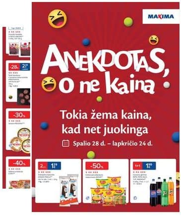 Maxima - Anekdotas, o ne kaina 2025-10-28 – 2025-11-24
