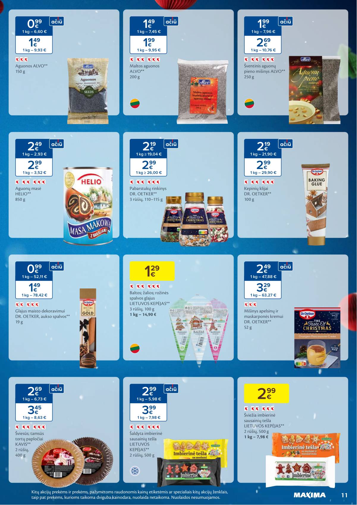 Maxima - Maxima Kalėdų akcijų leidinys | 2025-11-04 - 2026-01-03 11 puslapis