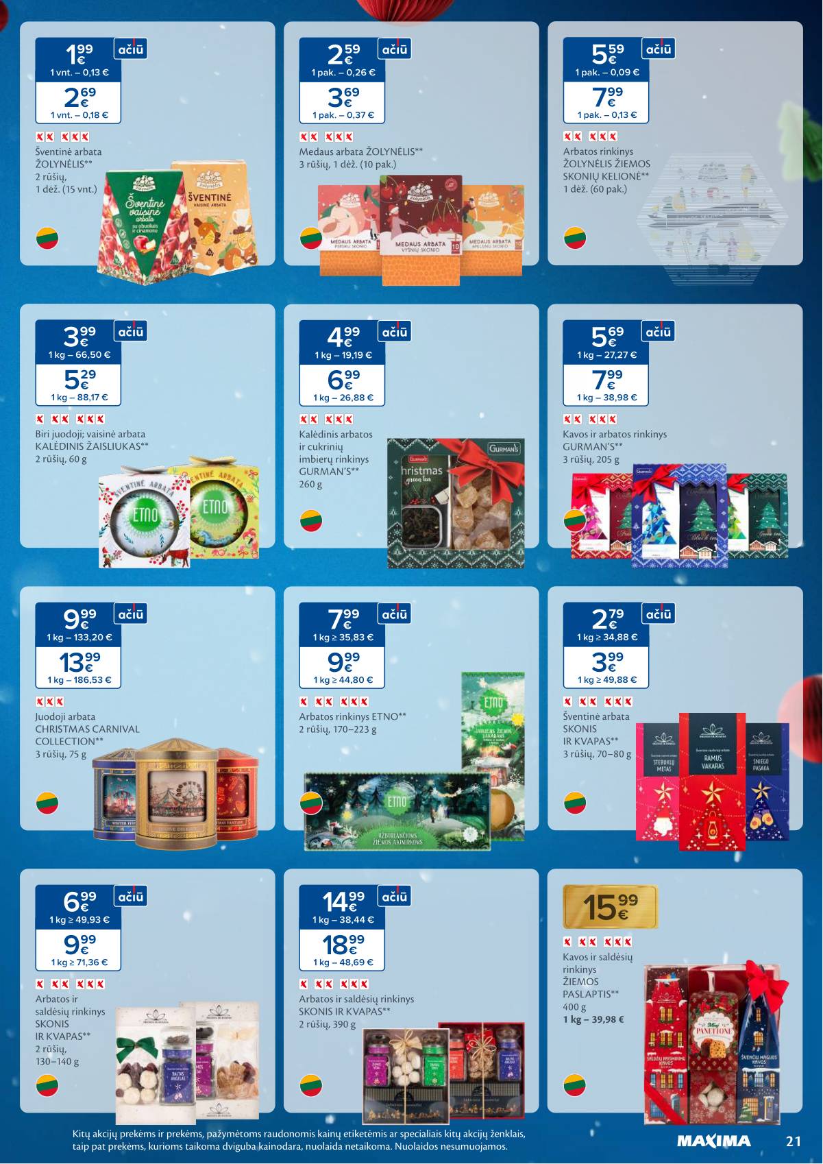 Maxima - Maxima Kalėdų akcijų leidinys | 2025-11-04 - 2026-01-03 21 puslapis