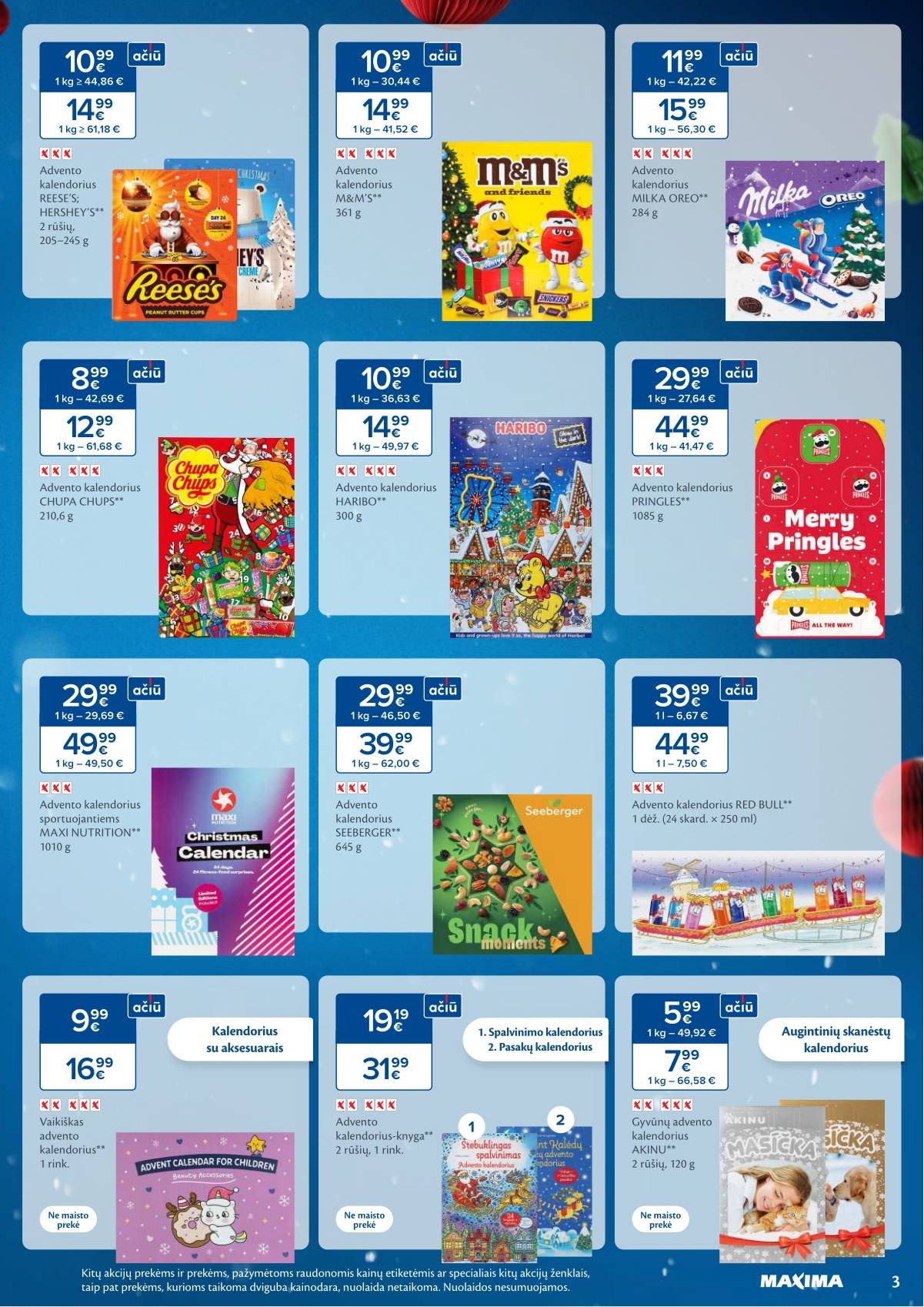 Maxima - Maxima Kalėdų akcijų leidinys | 2025-11-04 - 2026-01-03 3 puslapis
