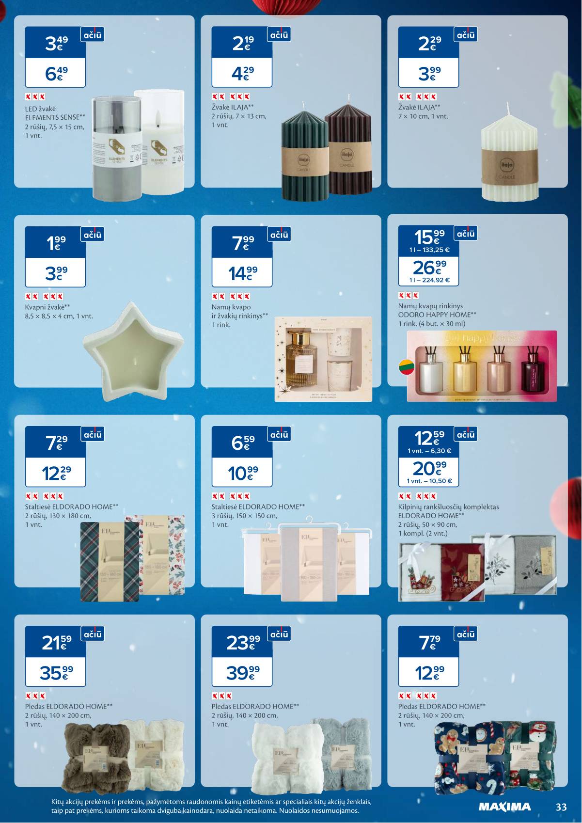 Maxima - Maxima Kalėdų akcijų leidinys | 2025-11-04 - 2026-01-03 33 puslapis