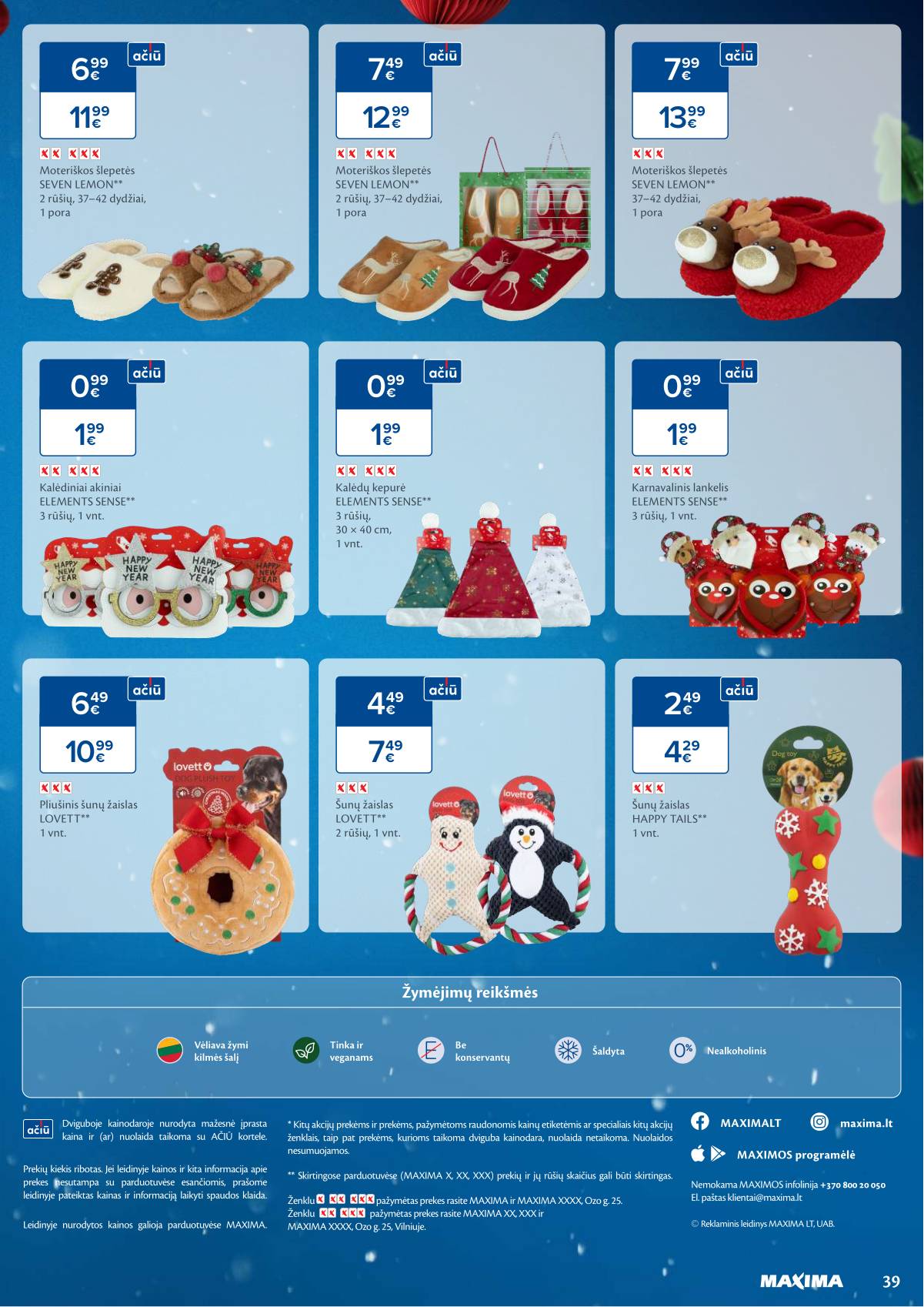 Maxima - Maxima Kalėdų akcijų leidinys | 2025-11-04 - 2026-01-03 39 puslapis