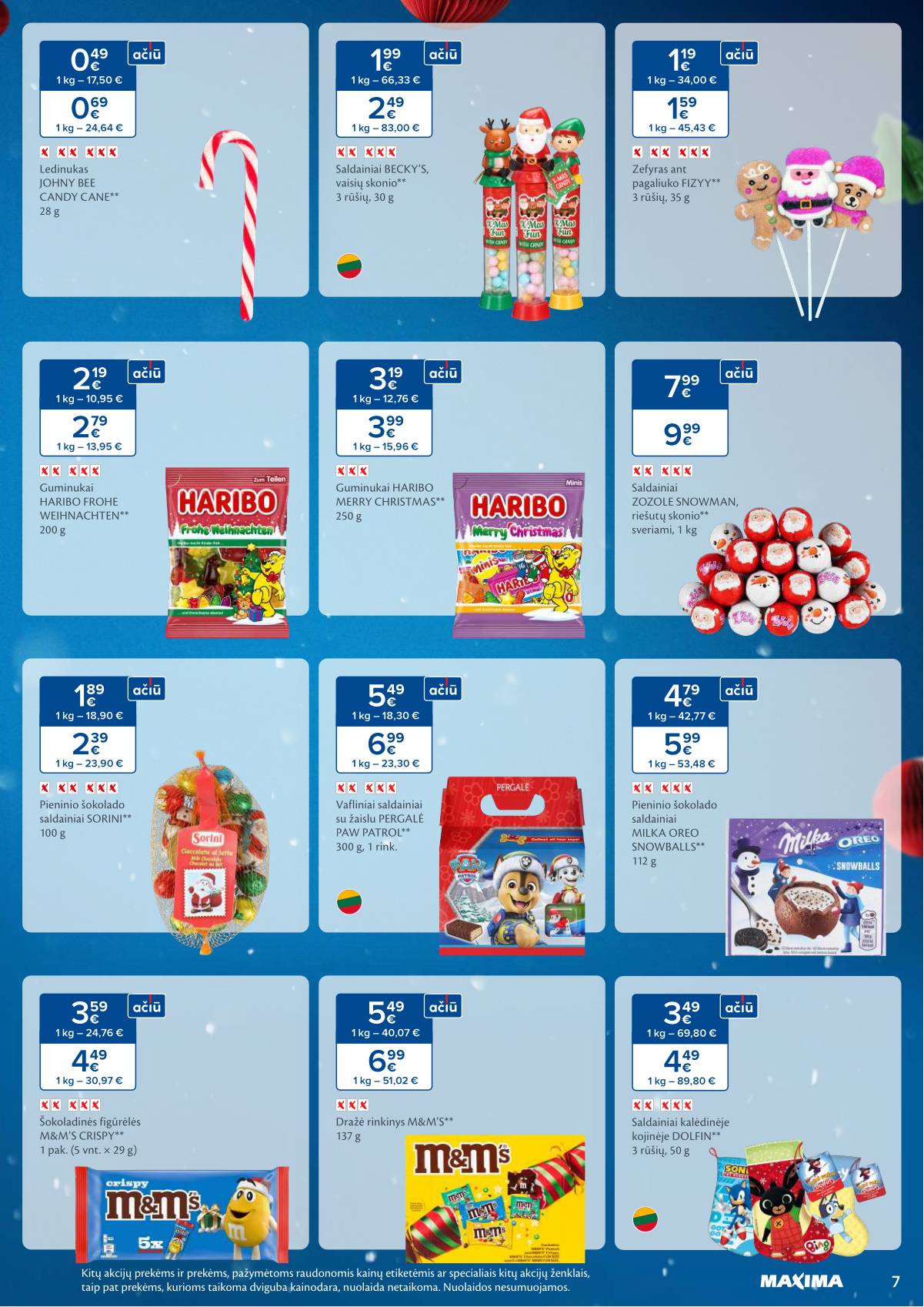 Maxima - Maxima Kalėdų akcijų leidinys | 2025-11-04 - 2026-01-03 7 puslapis