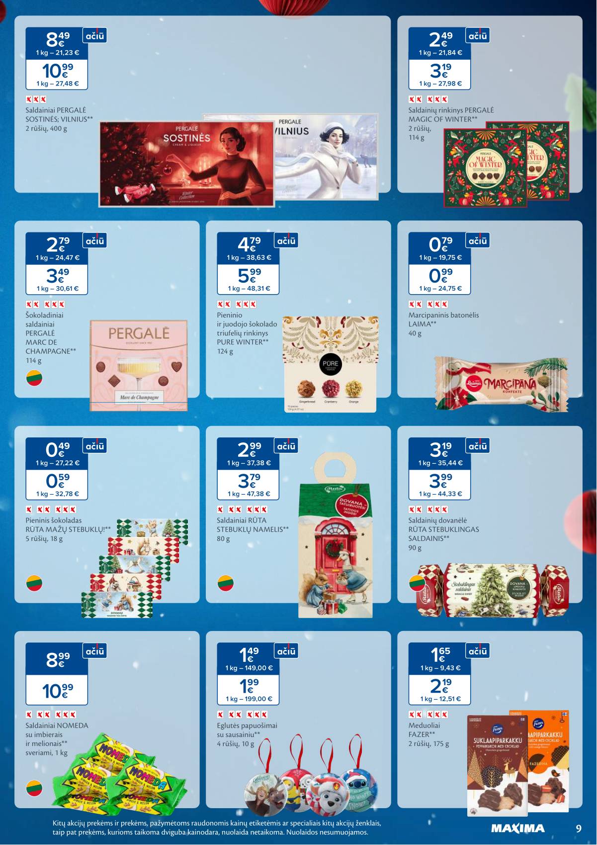 Maxima - Maxima Kalėdų akcijų leidinys | 2025-11-04 - 2026-01-03 9 puslapis