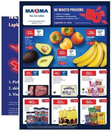 Maxima - Naujausias Maxima akcijų leidinys | 2025-11-11- 2025-11-17 2025-11-11 – 2025-11-17