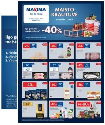 Maxima - Maxima Akcijų ir nuolaidų leidinys Nr. 50 2025-12-09 – 2025-12-15