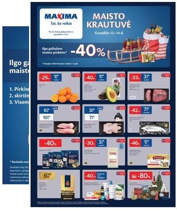 Maxima - Naujausias Maxima akcijų leidinys | 2025-12-09 - 2025-12-05 2025-12-09 – 2025-12-15