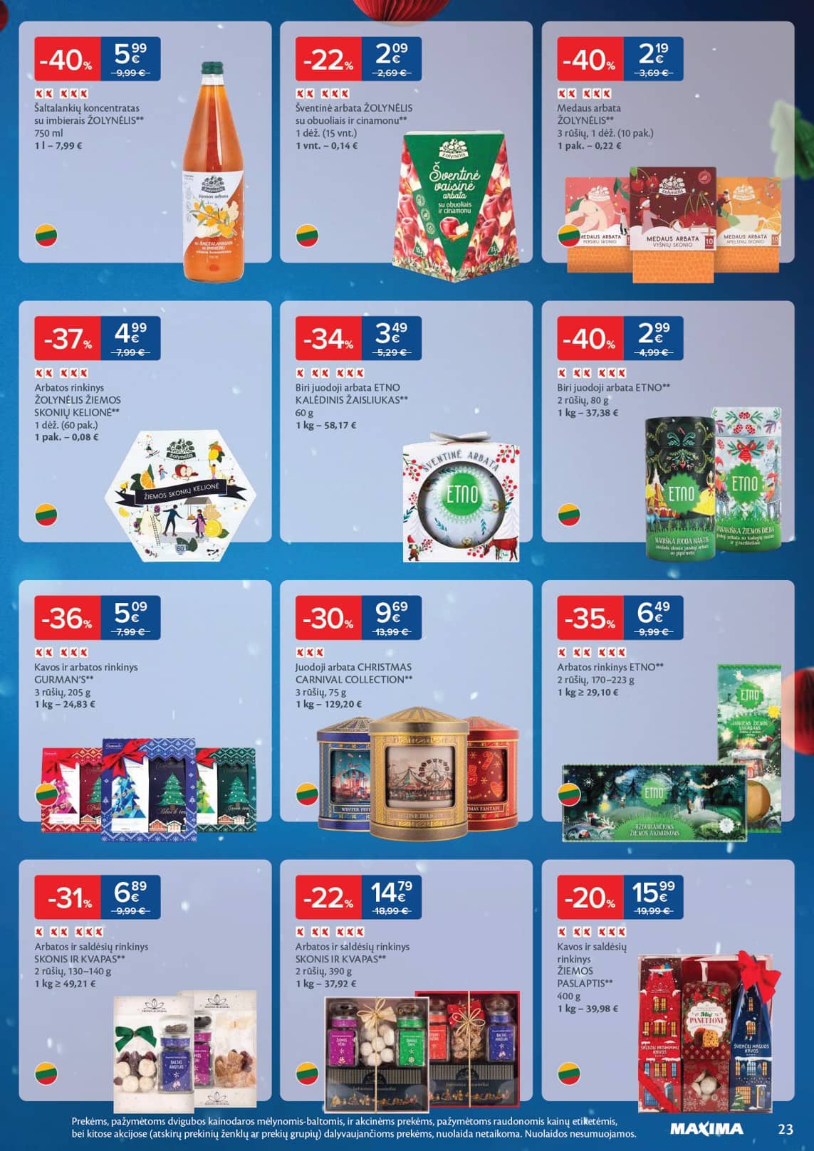 Maxima - Maxima Kalėdų akcijų leidinys | 2025-12-16 - 2025-12-26 23 puslapis