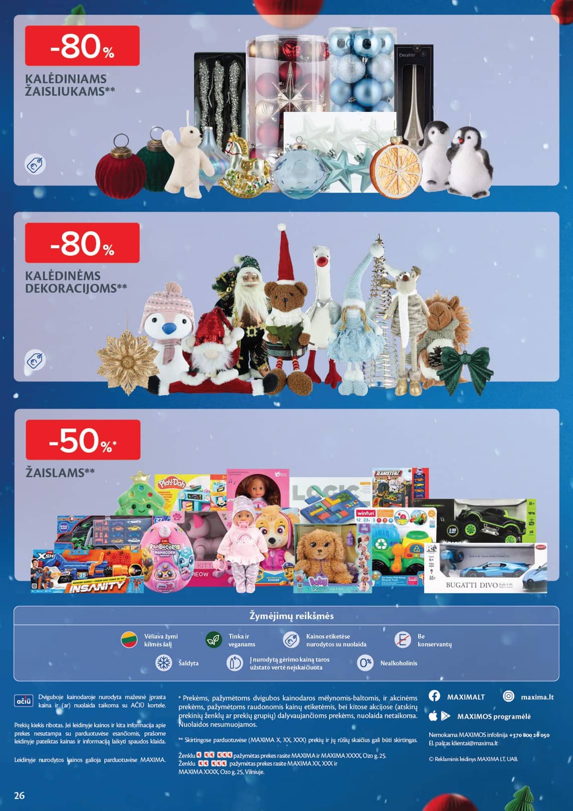 Maxima - Maxima Kalėdų akcijų leidinys | 2025-12-16 - 2025-12-26 26 puslapis