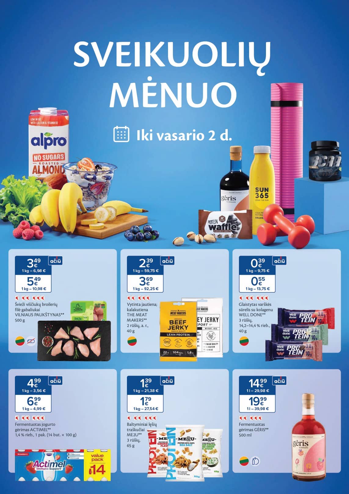 Maxima - Maxima SVEIKUOLIŲ MĖNUO akcijų leidinys 1 puslapis