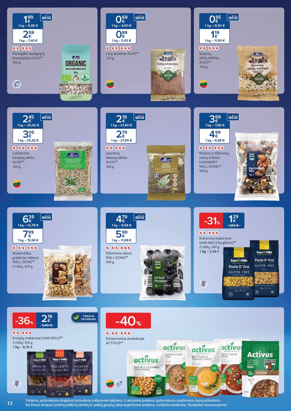 Maxima - Maxima SVEIKUOLIŲ MĖNUO akcijų leidinys 12 puslapis