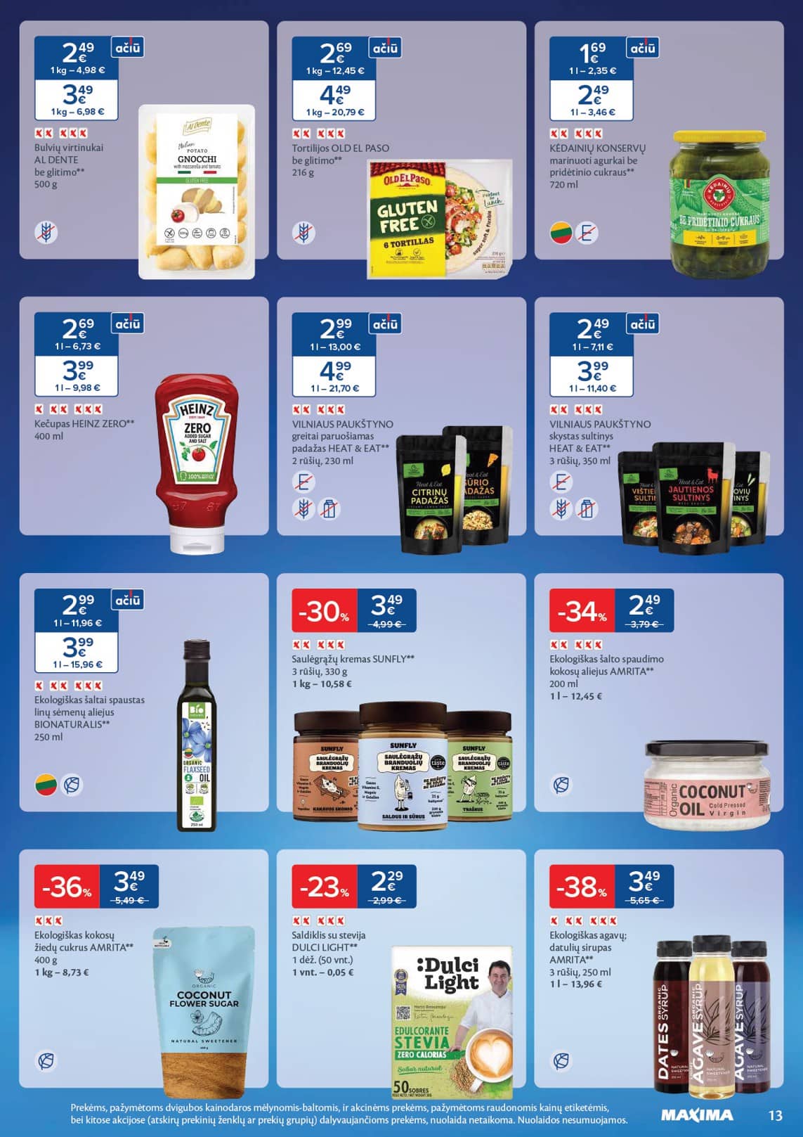 Maxima - Maxima SVEIKUOLIŲ MĖNUO akcijų leidinys 13 puslapis