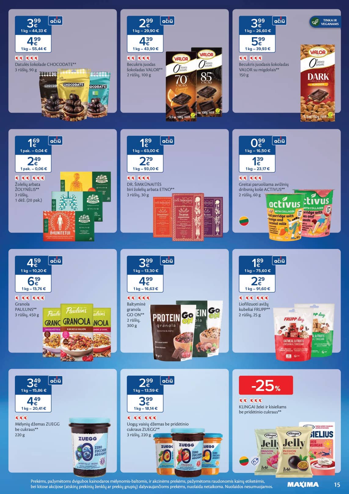 Maxima - Maxima SVEIKUOLIŲ MĖNUO akcijų leidinys 15 puslapis