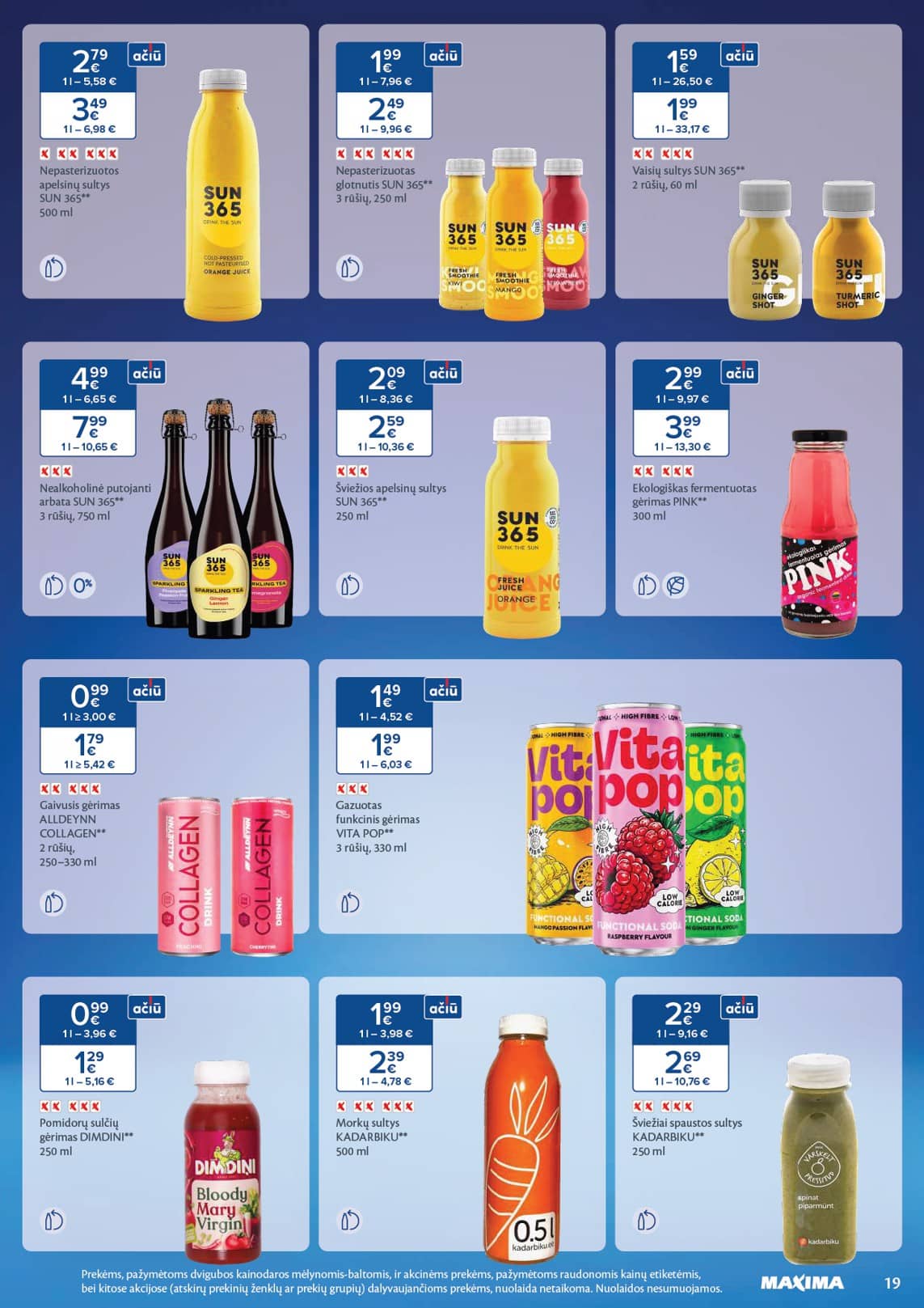 Maxima - Maxima SVEIKUOLIŲ MĖNUO akcijų leidinys 19 puslapis