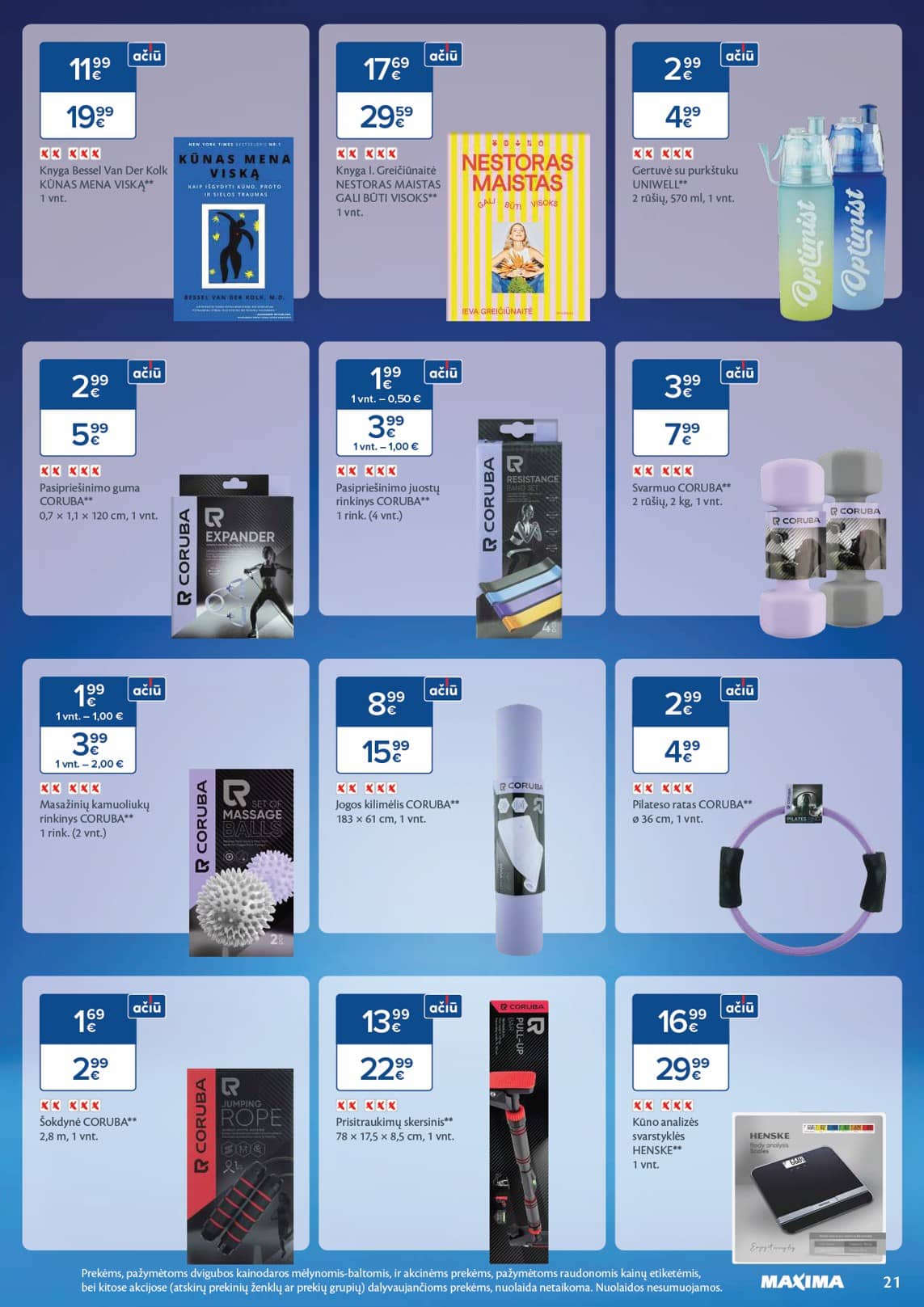Maxima - Maxima SVEIKUOLIŲ MĖNUO akcijų leidinys 21 puslapis