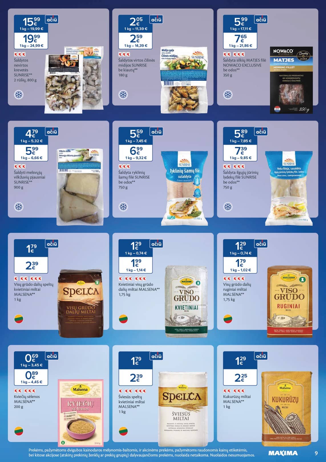 Maxima - Maxima SVEIKUOLIŲ MĖNUO akcijų leidinys 9 puslapis
