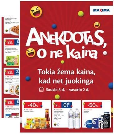 Maxima - Anekdotas, o ne kaina 2026-01-08 – 2026-02-02