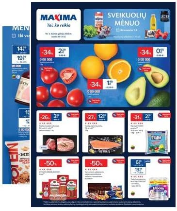 Maxima - Naujausias Maxima akcijų leidinys | 2026-01-20 - 2026-01-26 2026-01-20 – 2026-01-26
