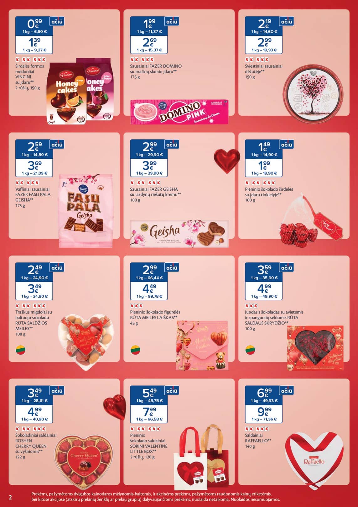 Maxima - Maxima VALENTINO MĖNUO akcijų leidinys | 2026-01-22 - 2026-02-16 2 puslapis