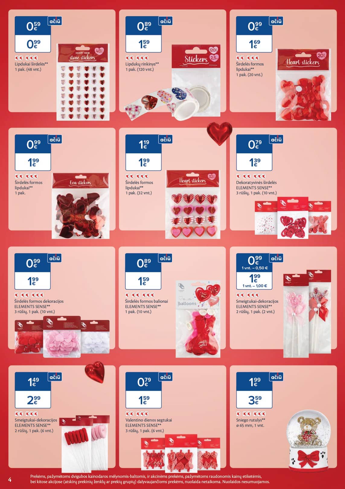 Maxima - Maxima VALENTINO MĖNUO akcijų leidinys | 2026-01-22 - 2026-02-16 4 puslapis