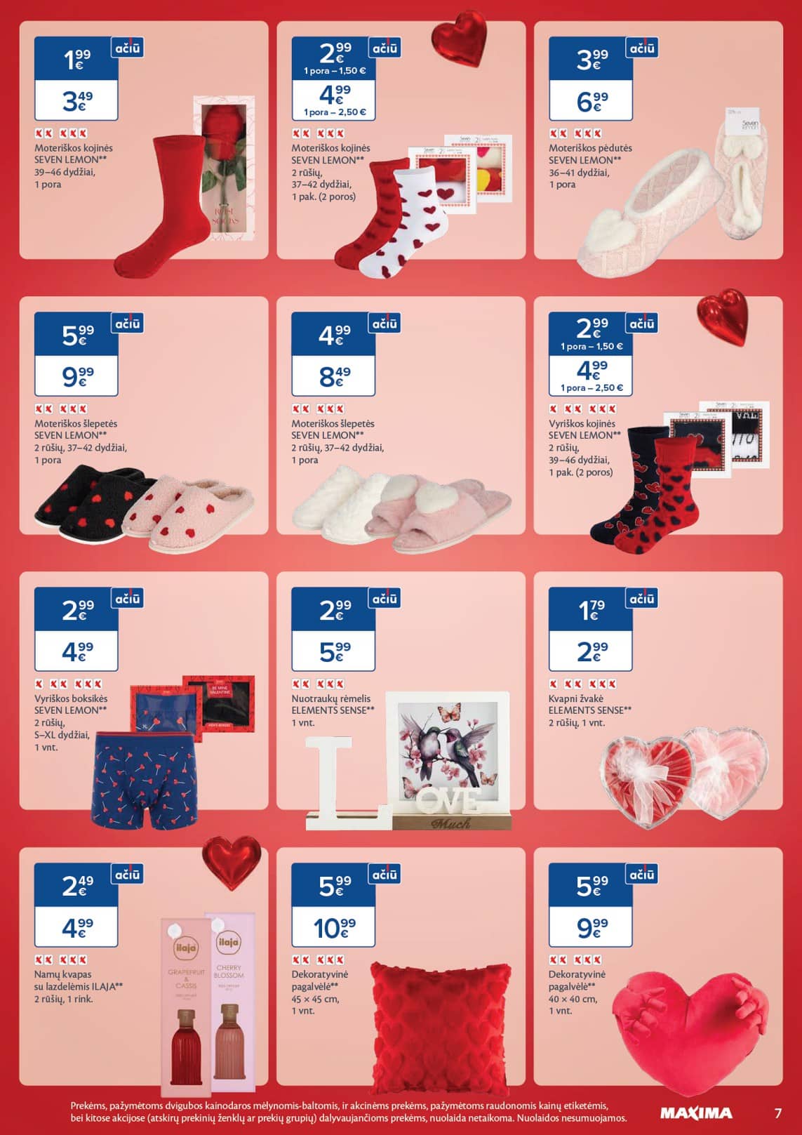 Maxima - Maxima VALENTINO MĖNUO akcijų leidinys | 2026-01-22 - 2026-02-16 7 puslapis