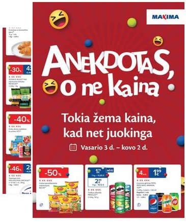 Maxima - Anekdotas, o ne kaina 2026-02-03 – 2026-03-02