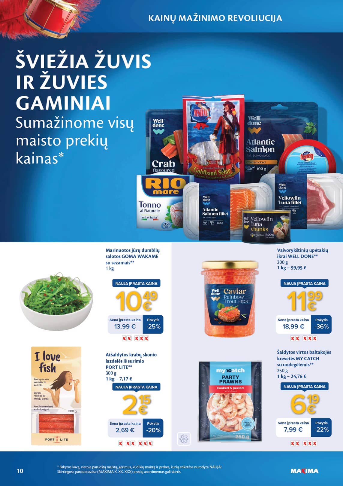 Maxima - Maxima nuolaidų leidinys "Kainų mažinimo revoliucija" | 2026-03-03 - 2026-04-06 10 puslapis