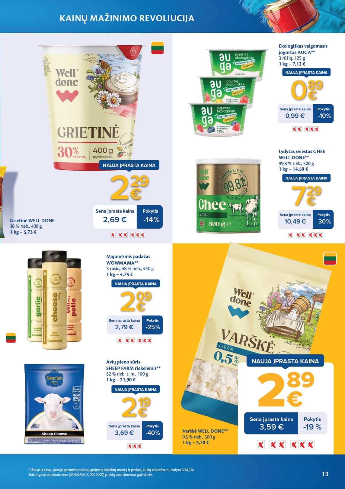 Maxima - Maxima nuolaidų leidinys "Kainų mažinimo revoliucija" | 2026-03-03 - 2026-04-06 13 puslapis