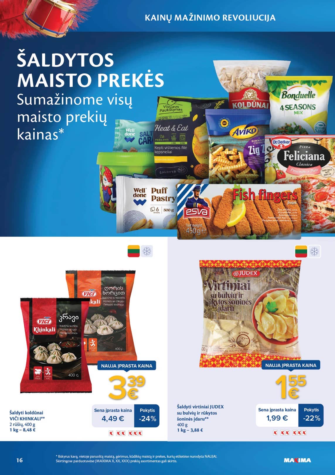 Maxima - Maxima nuolaidų leidinys "Kainų mažinimo revoliucija" | 2026-03-03 - 2026-04-06 16 puslapis