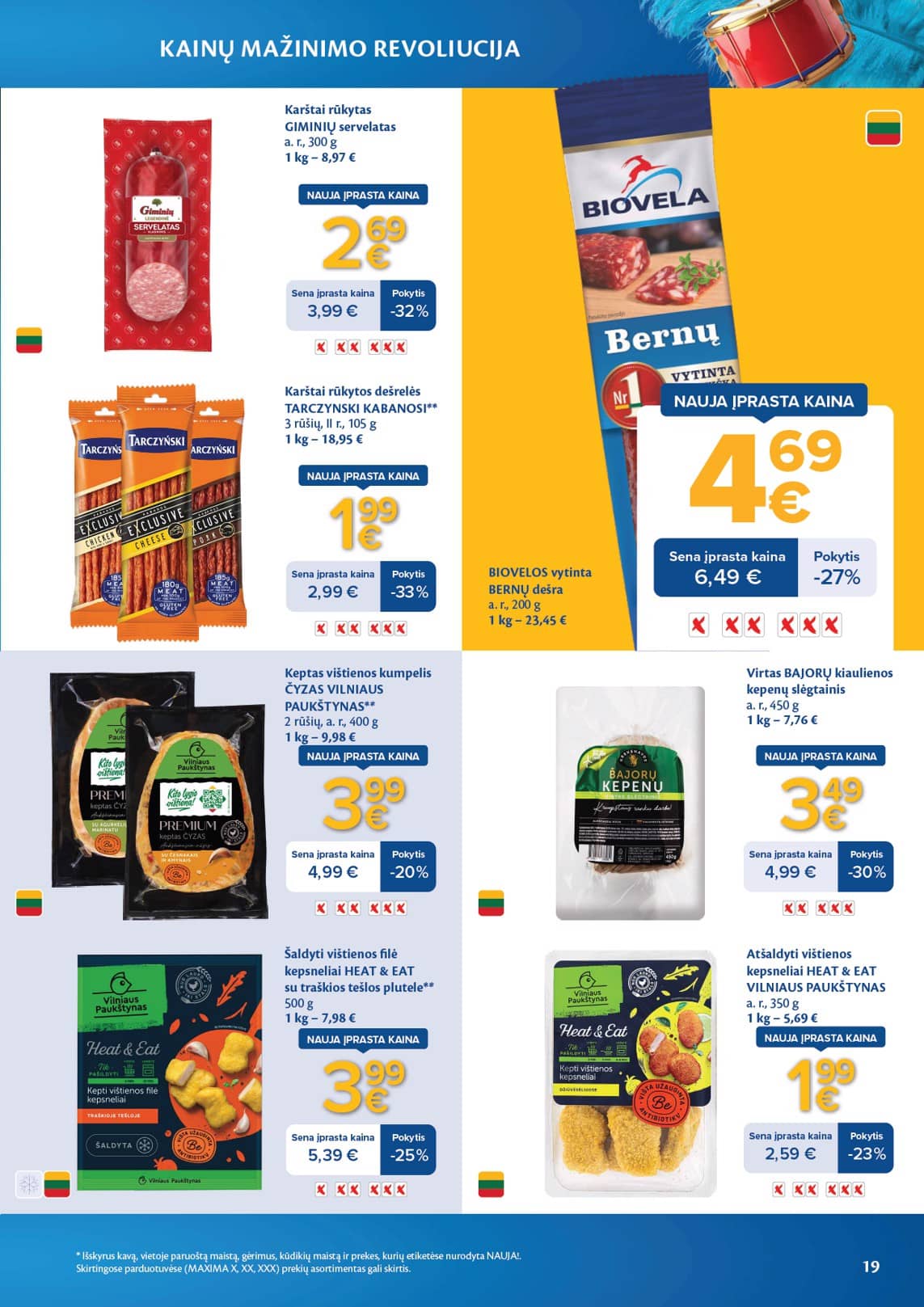 Maxima - Maxima nuolaidų leidinys "Kainų mažinimo revoliucija" | 2026-03-03 - 2026-04-06 19 puslapis